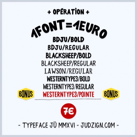 Fonts pack JÜ MMXVI