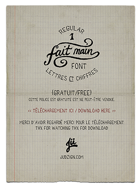 Police fait main à télécharger gratuitement