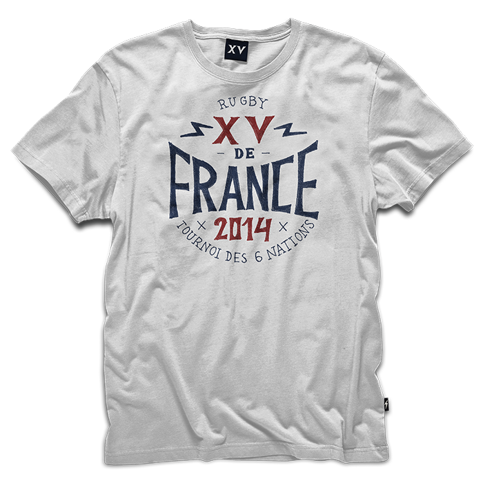 t-shirt xv de France - non officiel -