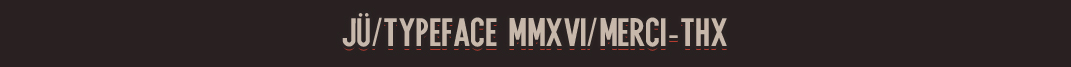 Typeface MMXVI JÜ